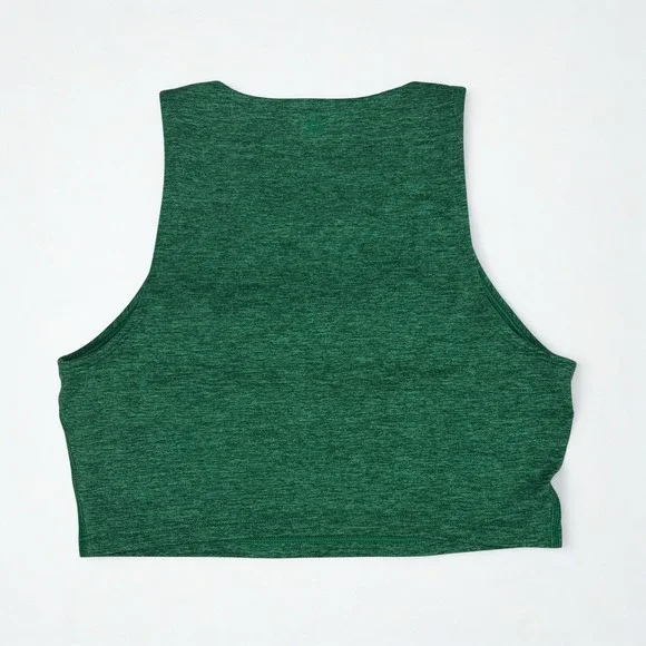 Offline By Aerie Sports Bra Small The Hugger Keyhole High Neck Green - Picture 5 of 6